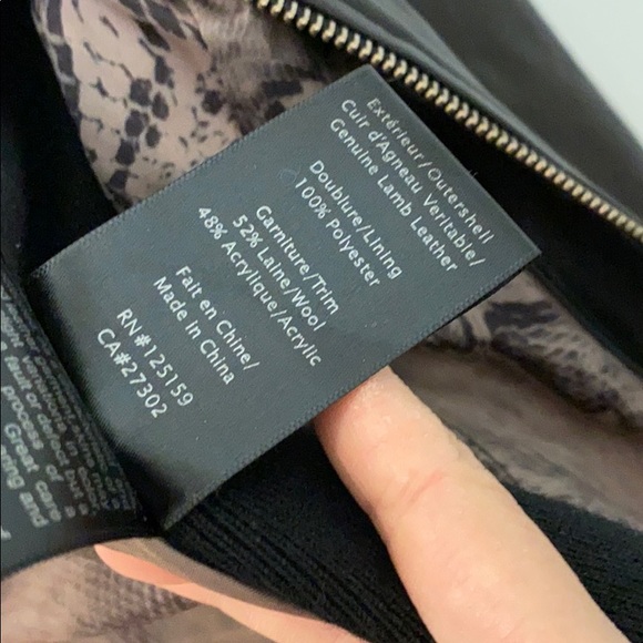 MACKAGE lamb leather jacket, black XXS - Picture 9 of 9